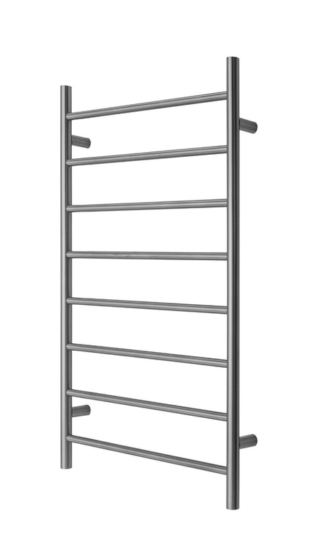 Premium Gunmetal  Towel Rack - 8 Bars, round Design, AU Standard, 1000x620mm Wide