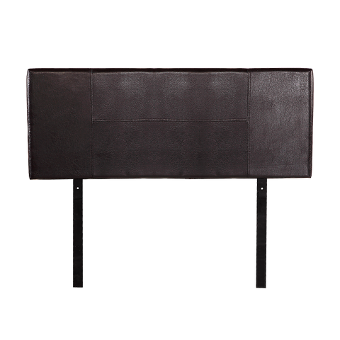 PU Leather Double Bed Headboard Bedhead - Brown