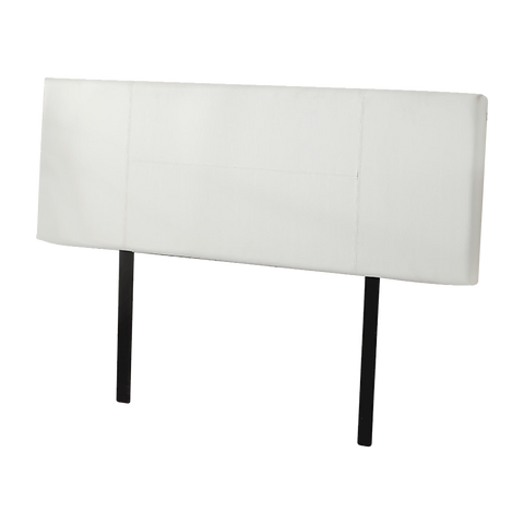 PU Leather Double Bed Headboard Bedhead - White