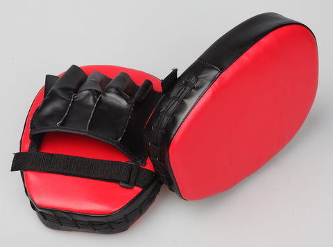 2 x Thai Boxing Punch Focus Gloves Kit Training Red & Black