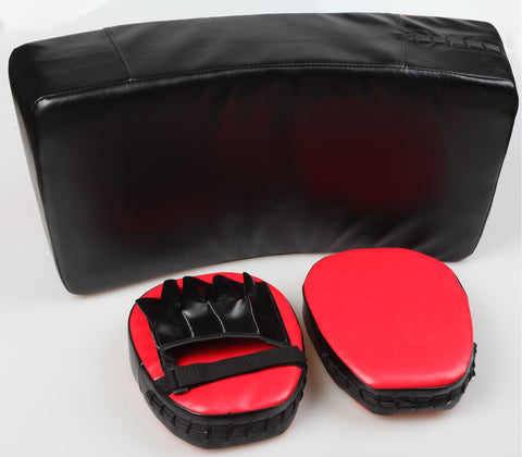 Kicking Boxing Sparring Shield & Punching Pad Mitts Combo