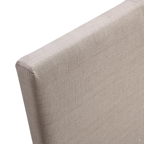 King Linen Fabric Bed Frame Beige