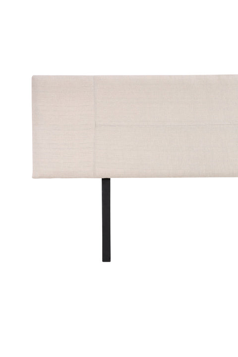 Linen Fabric King Bed Headboard Bedhead - Beige