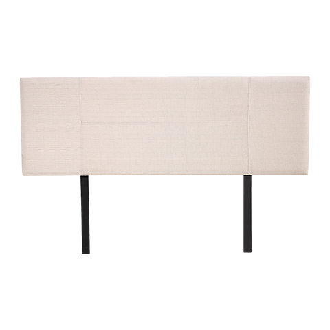 Linen Fabric Queen Bed Headboard Bedhead - Beige