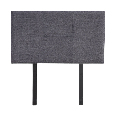 Linen Fabric Single Bed Headboard Bedhead - Grey