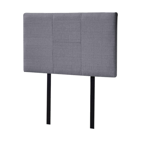 Linen Fabric Single Bed Headboard Bedhead - Grey