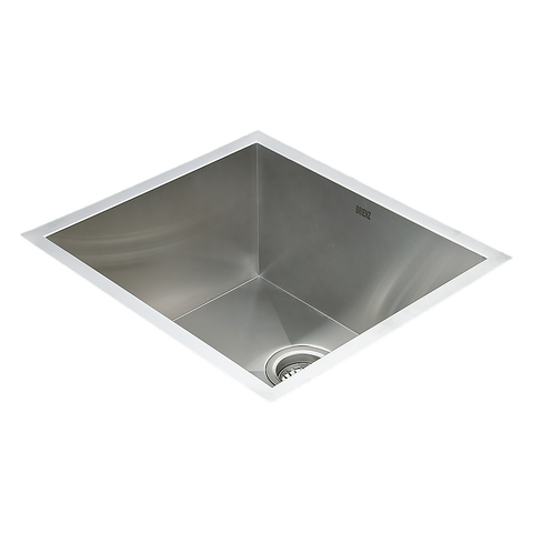 510x450mm Handmade Stainless Steel Undermount / Topmount Kitchen Laundry Sink with Waste