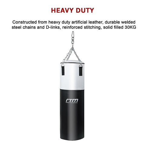 30kg Heavy Duty Boxing Punching Bag Solid Filled