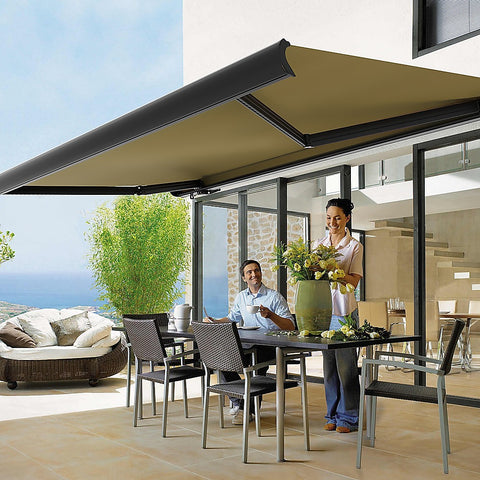 Heavy Duty Full Cassette Motorised Awning - 4.0m x 3.0m