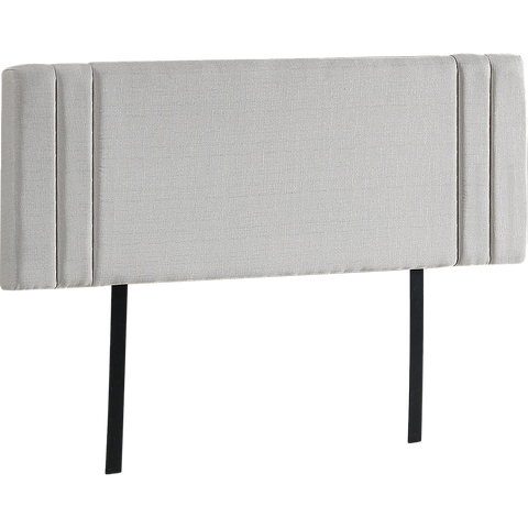 Linen Fabric Queen Bed Deluxe Headboard Bedhead - Beige