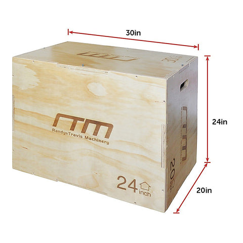 3 IN 1 Wood Plyo Games Plyometric Jump Box