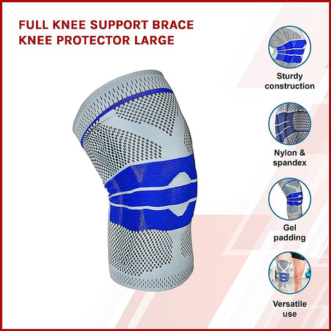 Full Knee Support Brace Knee Protector Large