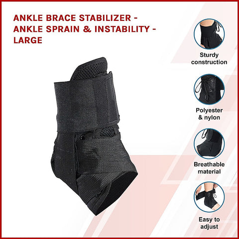 Ankle Brace Stabilizer - Ankle sprain & instability - LARGE