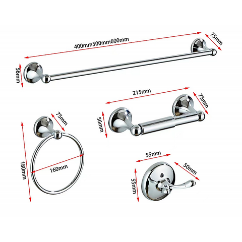 4 Piece Towel Bar Set Bath Accessories Bathroom Hardware