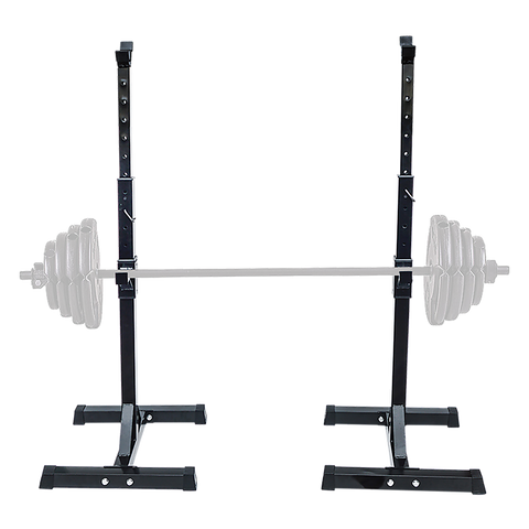 Pair of Adjustable Squat Rack Sturdy Steel Barbell Bench Press Stands GYM/HOME