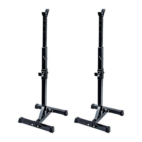 Pair of Adjustable Squat Rack Sturdy Steel Barbell Bench Press Stands GYM/HOME