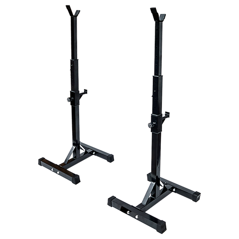 Pair of Adjustable Squat Rack Sturdy Steel Barbell Bench Press Stands GYM/HOME