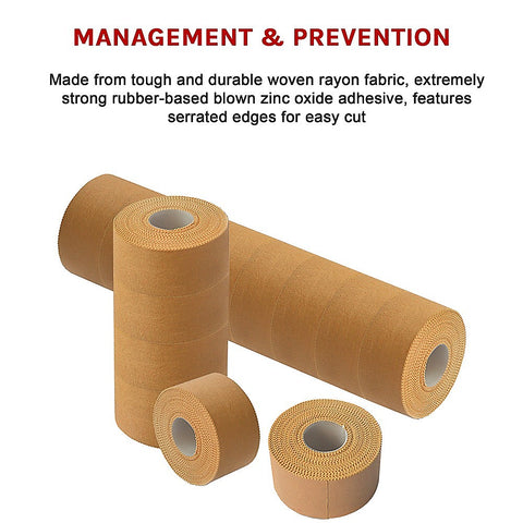 Premium Rigid Sports Strapping Tape - 16 Rolls x 38mm x 13.7m