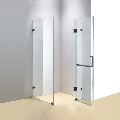 1100 x 900mm Frameless 10mm Glass Shower Screen By Della Francesca