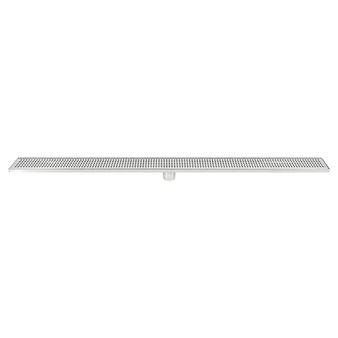 1200mm Tile Insert Bathroom Shower Stainless Steel Grate Drain w/Centre outlet Floor Waste