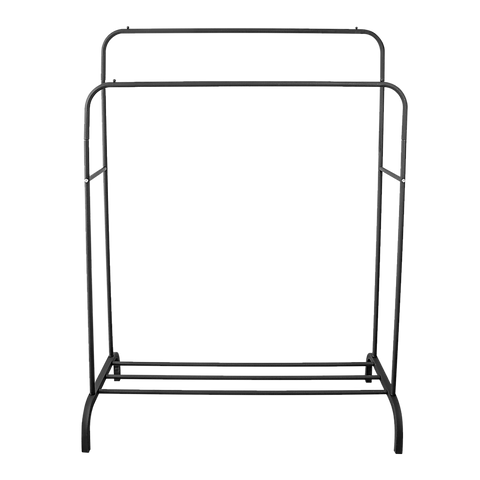 Heavy Metal Double Clothes Rail Hanging Rack Garment Display Stand Storage Shelf