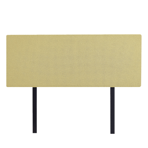 Linen Fabric Double Bed Deluxe Headboard Bedhead - Sulfur Yellow