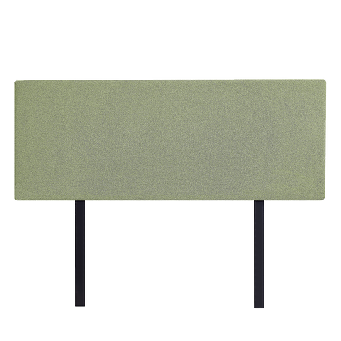 Linen Fabric Double Bed Deluxe Headboard Bedhead - Olive Green