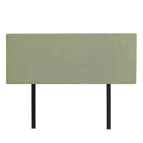 Linen Fabric Queen Bed Deluxe Headboard Bedhead - Olive Green